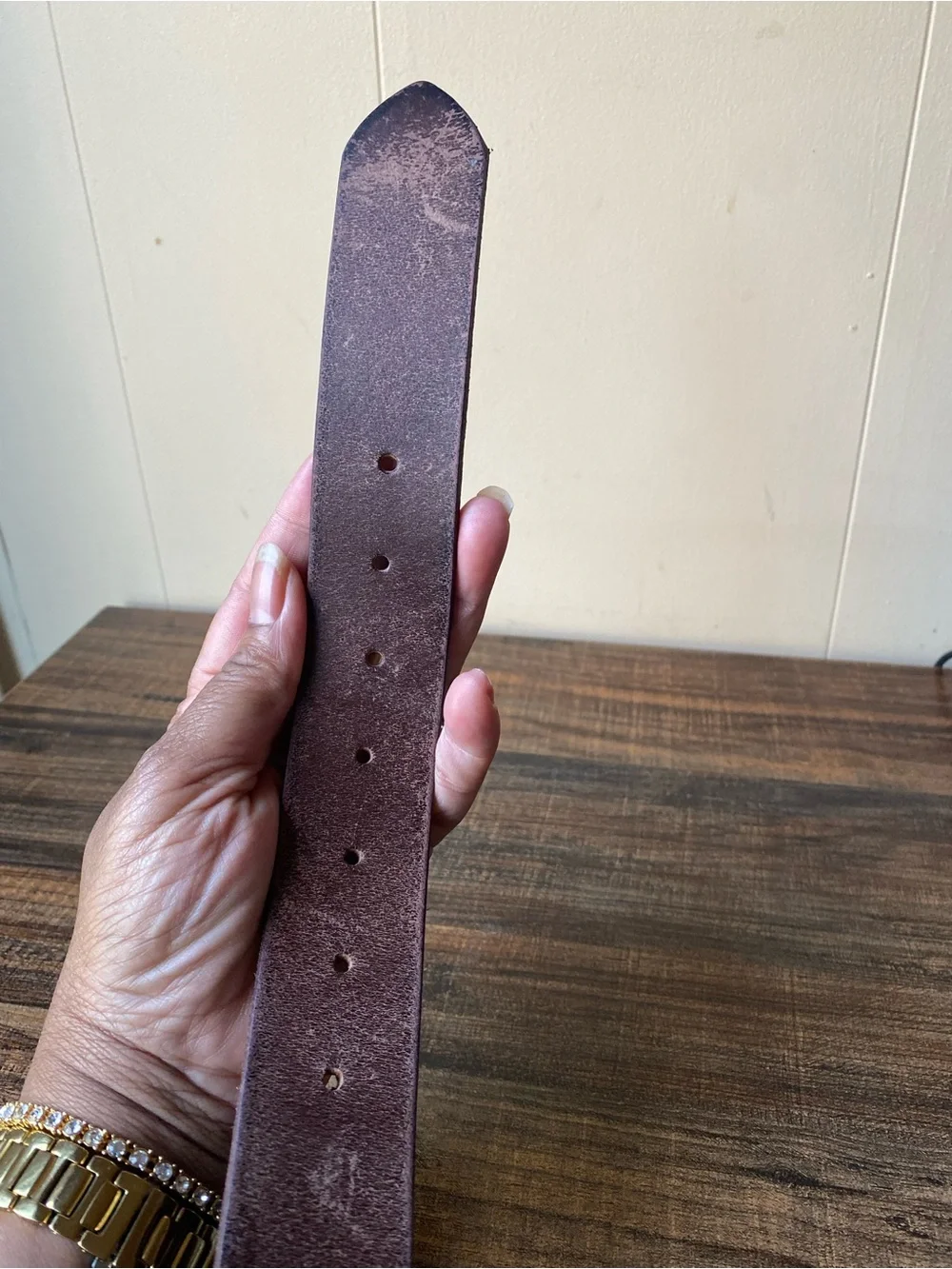 Chaps Leather Belt, 42”